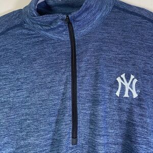 New York Yankees  Pullover Ogio Endurance 1/4 Zip Performance Blue Men's Large